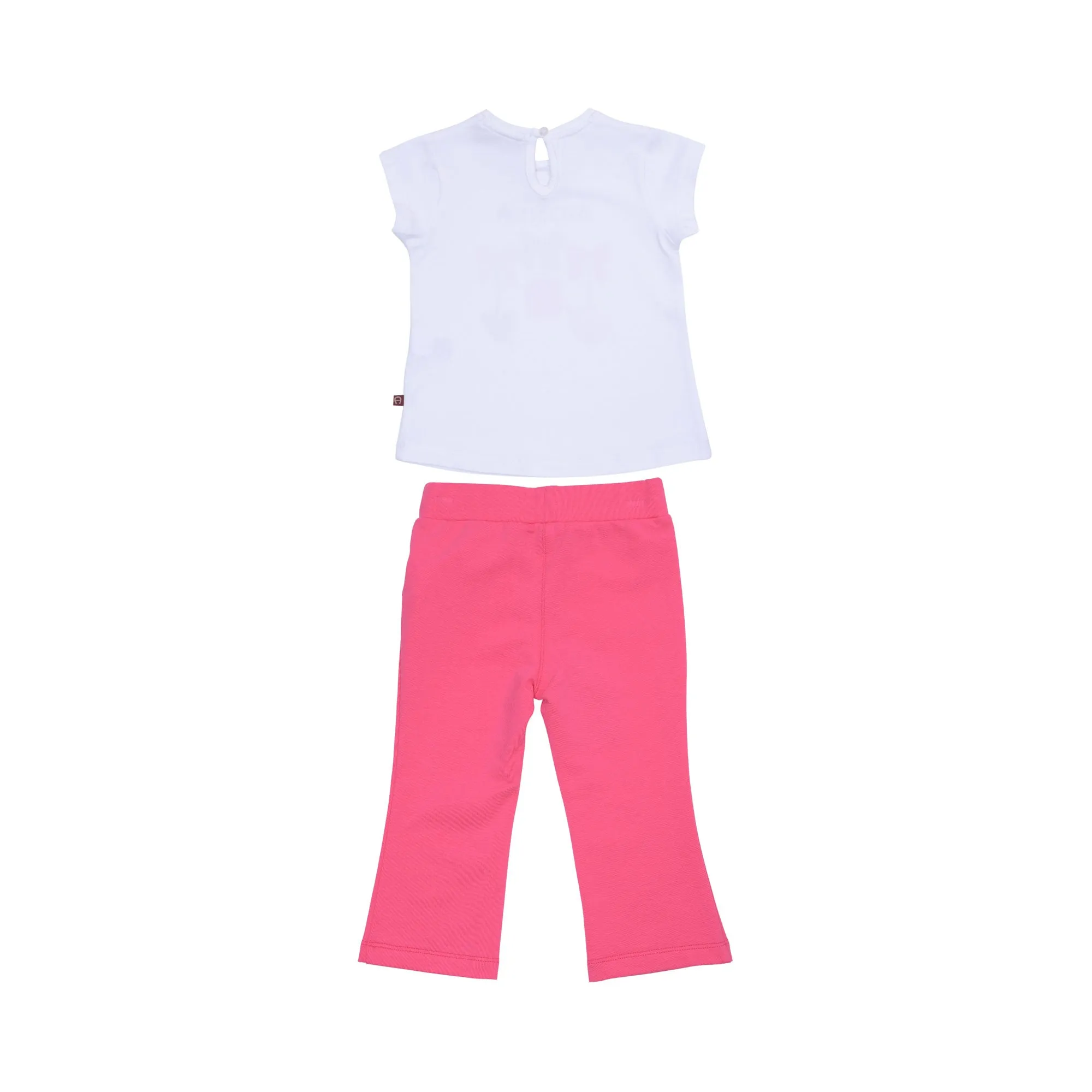 Aigner Kids Baby Girl's Fuchsia and White T-Shirt & Leggings