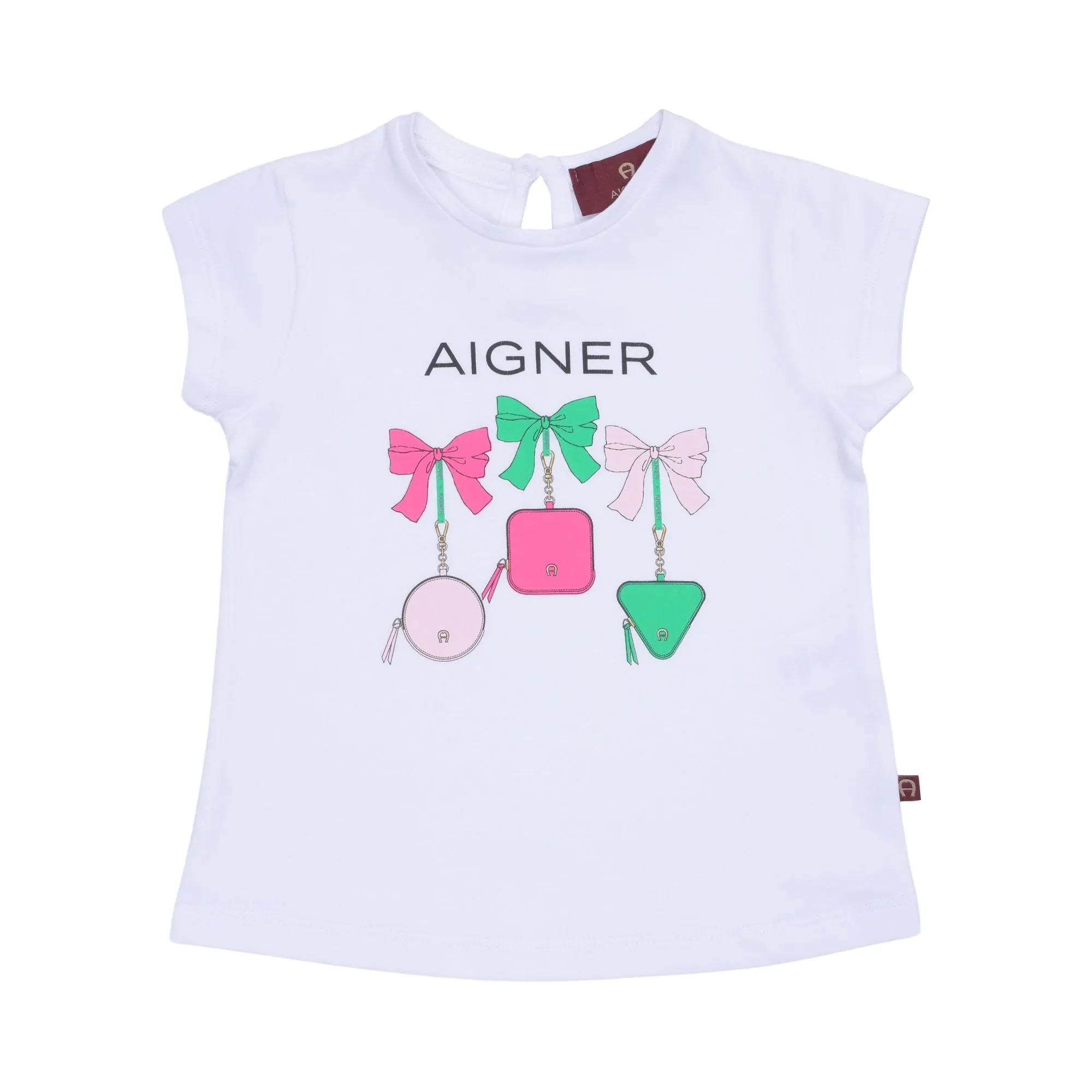 Aigner Kids Baby Girl's Fuchsia and White T-Shirt & Leggings