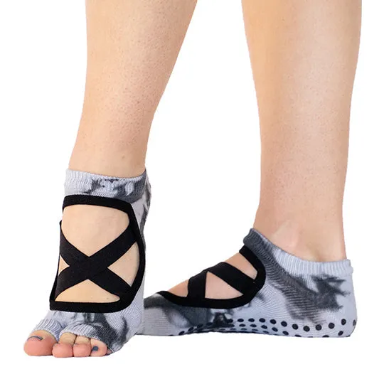 Ava Tabi - Ballet Strap - Half Toe Grip Sock (Barre/Pilates)