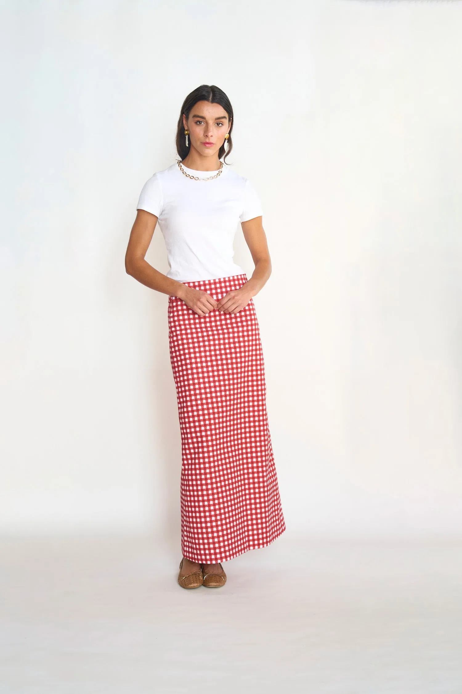 BYRDIE GOLF SOCIAL WEAR Spritz Midi Skirt