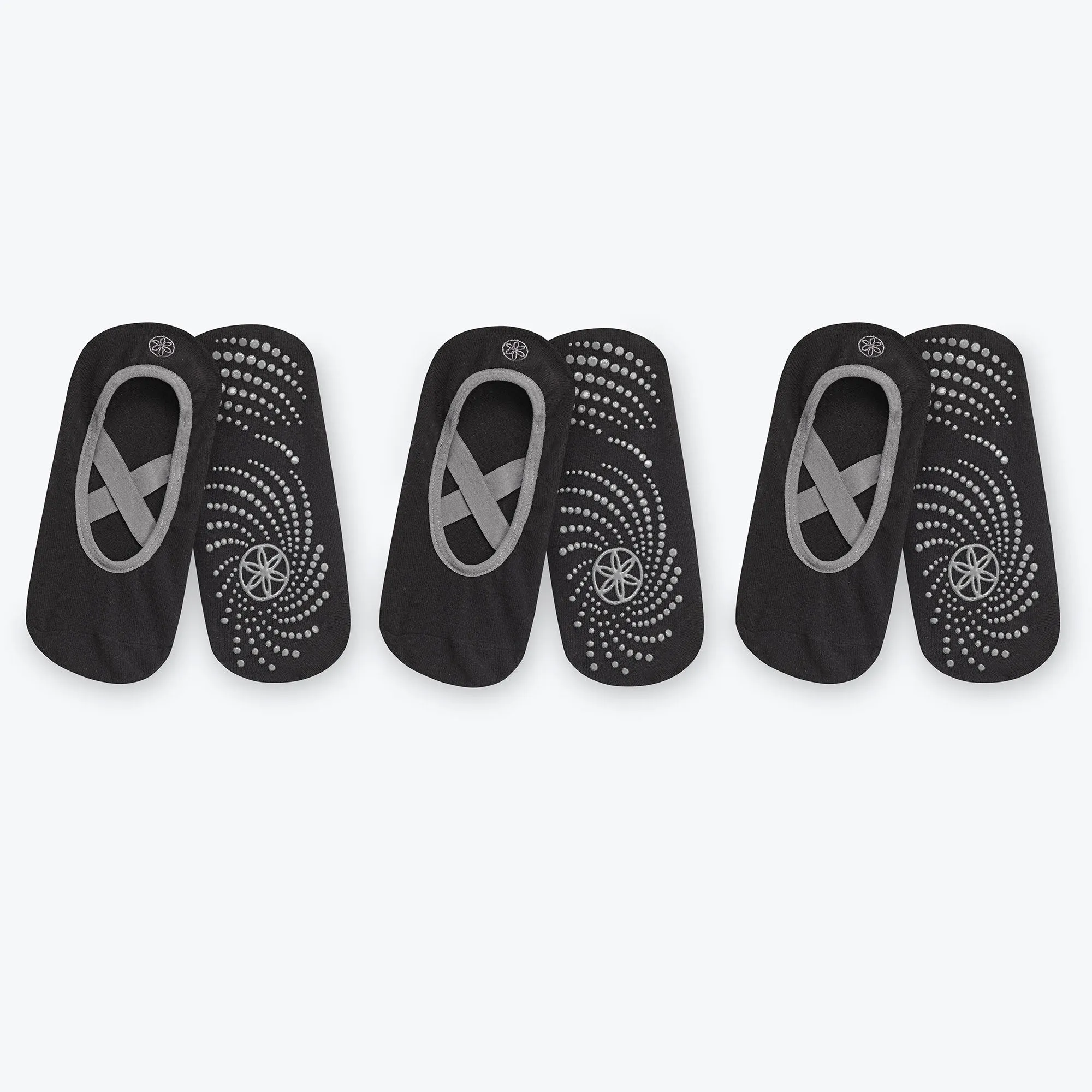 Grippy Yoga-Barre Socks - 3 Pack