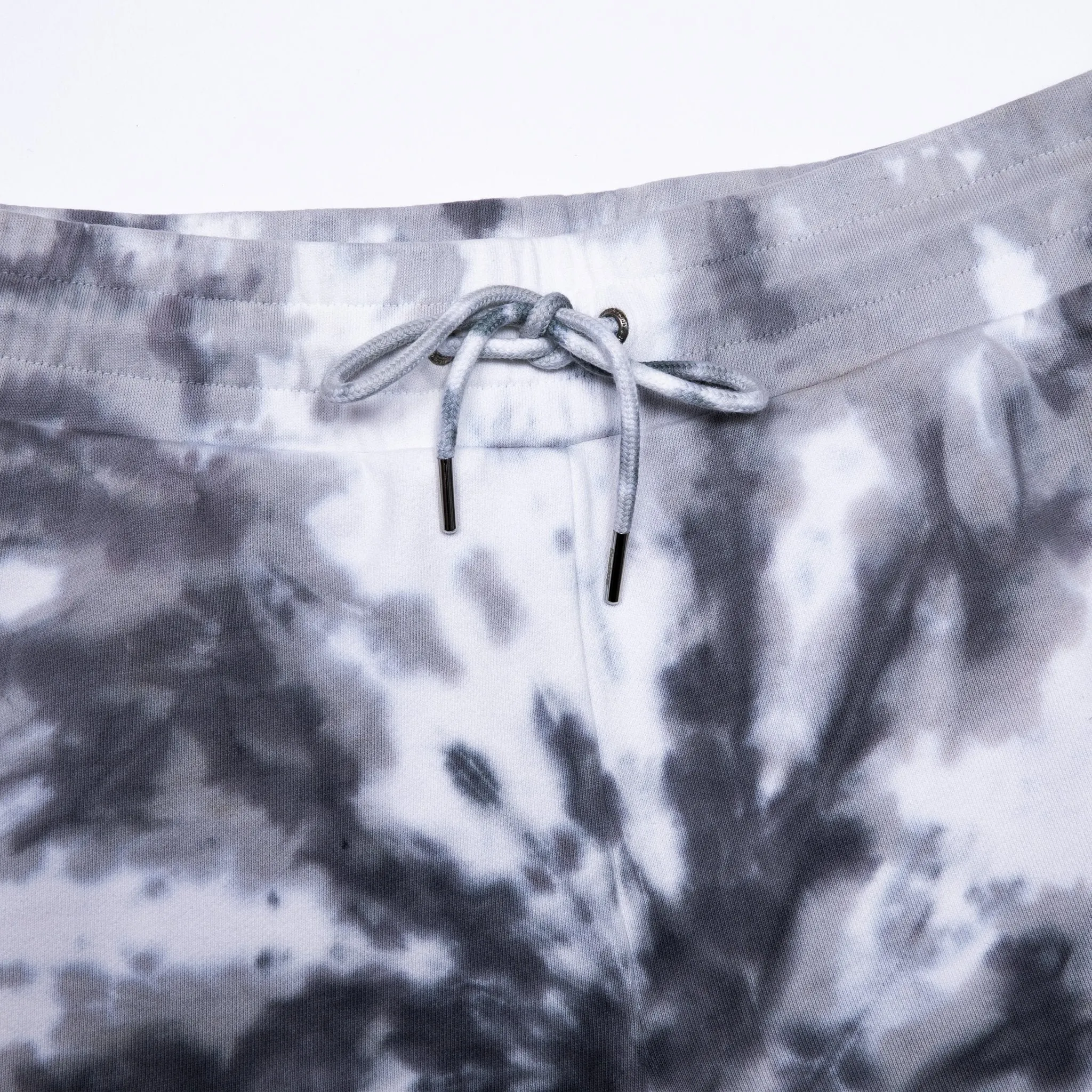 Peek A Nermal Sweat Shorts (Black Spiral Tie Dye)