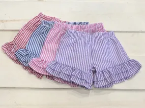 Ruffle Shorts Seersucker