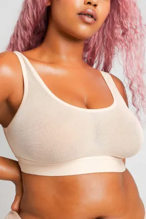 Sieve Bra Top in Peach