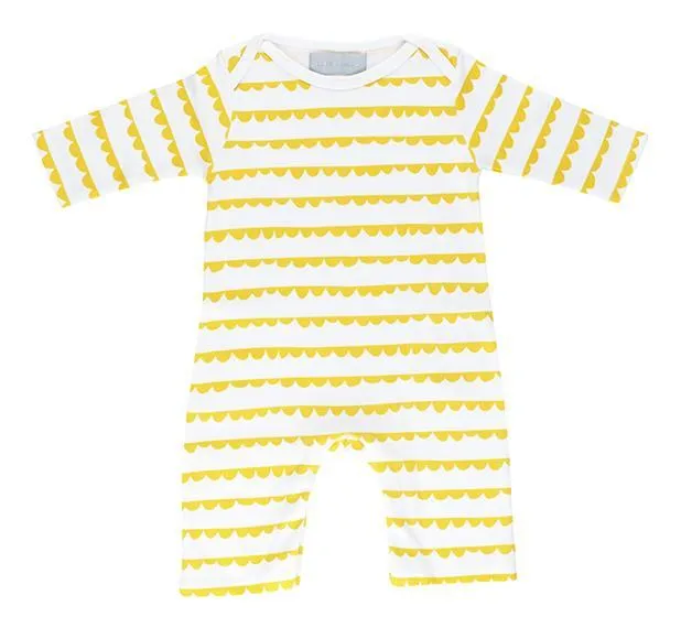 White & Sunshine Yellow Bunting Print All-in-One